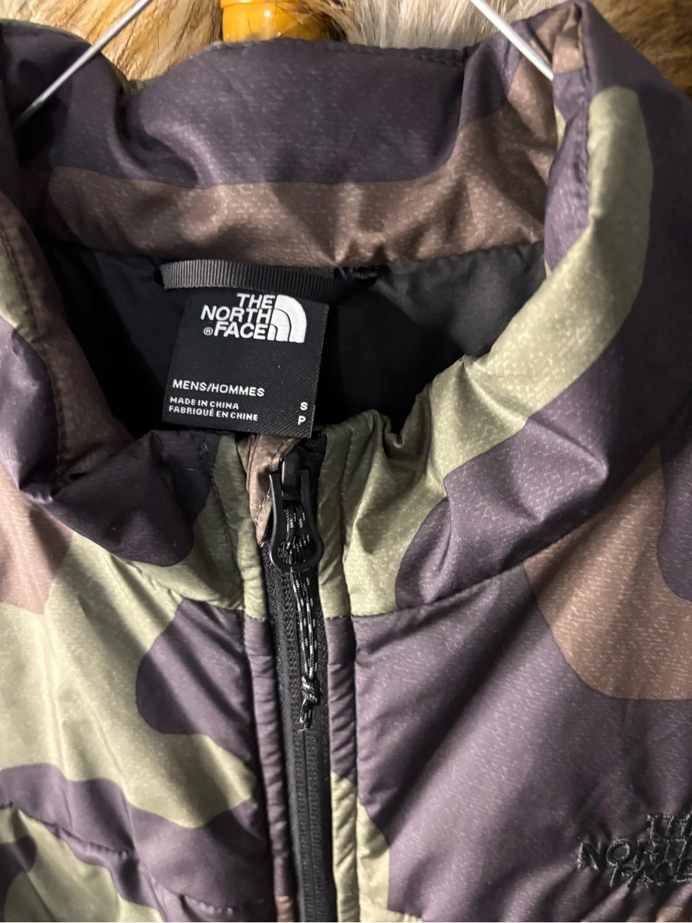 The North Face Men's Camo Puffer Jacket - Olive/Brown